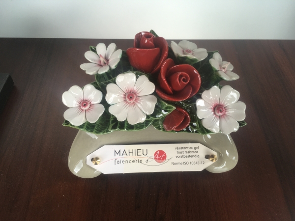 Croissant 17cm faïence résiste au gel