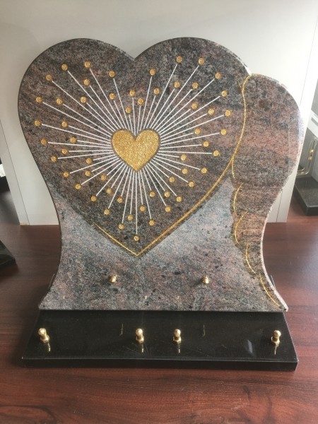 Plaque 35x35 kinawa sur base noir fin