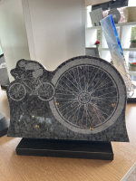 Plaque cycliste labrador