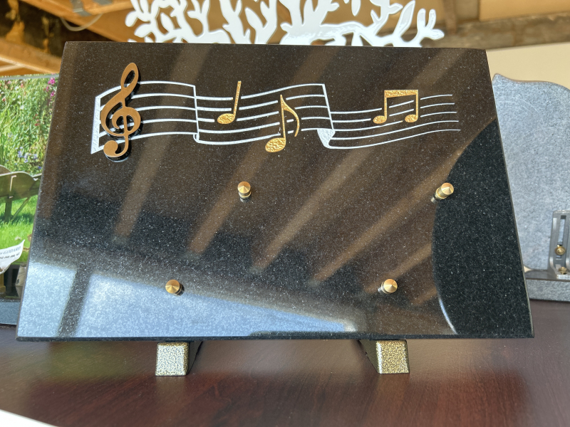 Plaque partition musique