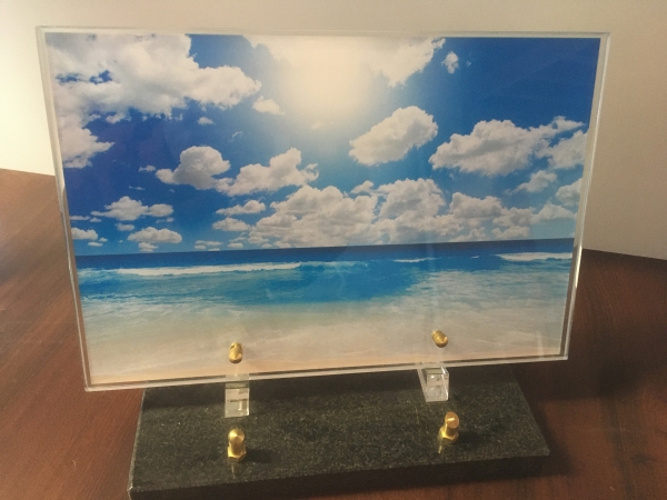 Plaque plexi mer et ciel